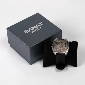 Custom Logo Luxury Black Cheap Paper Cardboard Gift Watch Packaging Box For Watches