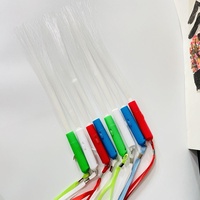 Baguettes en fibre optique blanches avec éclairage LED pour accessoires de concert et de fête, nouveau design, bâton en fibre optique lumineux