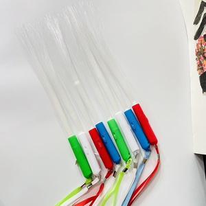 Giá rẻ trắng sợi quang Wands với LED chiếu sáng cho buổi hòa nhạc bên đạo cụ thiết kế mới fashing sợi quang Thanh - Product Image 3