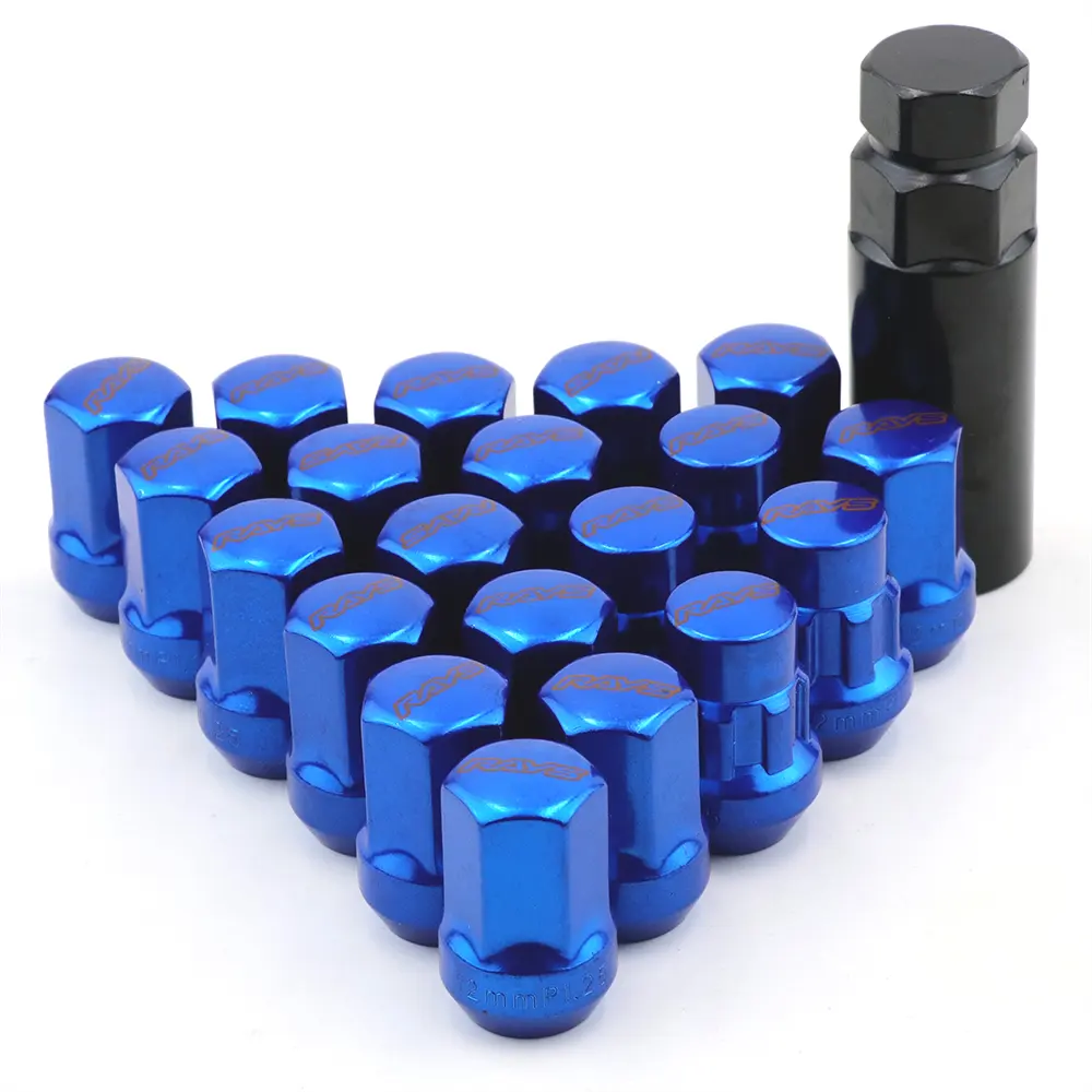 17 HEX Raios Volk Aço Racing Car Roda Jantes Bloqueio Lug Nuts Extended Tuner Nut 20 pcs/set