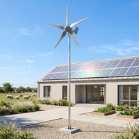Éolienne à axe horizontal 5KW 48V avec contrôleur assorti, idéale pour système hybride solaire-éolien