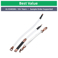 Cable trenzado de cobre con PVC de alta conductividad, correa flexible de puesta a tierra, conjunto de cable de blindaje para uso en computadoras y motocicletas