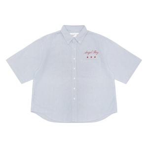 Custom Summer Vintage Cotton Casual Loose Fitting Holiday <b>Cuban</b> Collar PinStripe Short Sleeve Button <b>Shirt</b> of <b>Men</b> - Product Image 1