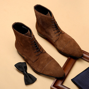 High quality genuine cowhide men's thick soled height increasing business formal <b>polished</b> leather business casual men's <b>shoes</b> - Product Image 6