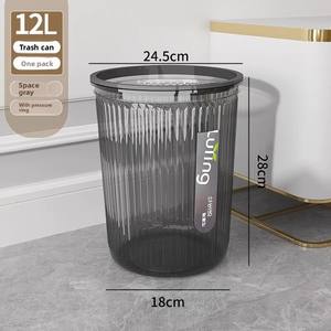 Canfor de basura para el hogar transparente, gran capacidad, cocina, sala de estar, estilo escandinavo, ligero y duradero - Product Image 2