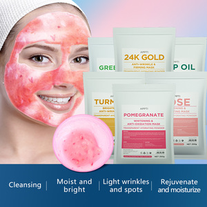 Masque facial en poudre de gelée de thé vert à la rose <span class=keywords><strong>APPTI</strong></span> Diy Spa, collagène, vitamine C, masque facial en caoutchouc à décoller - Product Image 2