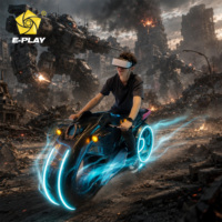 Parc d'attractions intérieur Eplay, simulateur de course dynamique de moto VR, console de jeu VR SPEED RIDER, 15 jeux avec casque DPVR E3