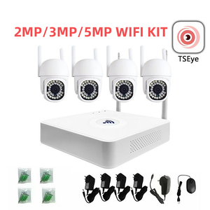 Kit de caméra de sécurité WiFi IP PTZ extérieure TSEye 2MP 3MP 5MP 4CH, étanche IP66, détection de mouvement, système de surveillance CCTV domestique - Product Image 1