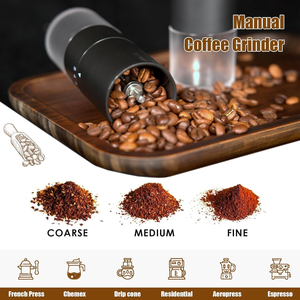 Classical 304 Stainless Steel <b>Coffee</b> Bean Ceramic Burr <b>Grinder</b> Adjustable <b>Coffee</b> Mill Outdoor Manual <b>Coffee</b> <b>Grinder</b> - Product Image 5