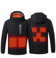 Veste chauffante d'hiver imperméable pour la chasse en plein air, veste chauffante rechargeable à batterie, vente en gros