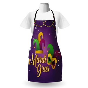 Tablier sur le thème du carnaval de Mardi Gras de <span class=keywords><strong>la</strong></span> Nouvelle-Orléans avec des motifs traditionnels sur un fond triangulaire pour adolescents et adultes - Product Image 6