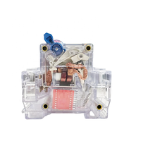 Disjoncteur miniature (MCB) DZ47-63 C63 à boîtier plastique, protection contre les fuites, triphasé quatre fils, 6kA 400V