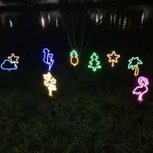 Cactus <span class=keywords><strong>Solare</strong></span> Palo del Giardino Luci Esterne <span class=keywords><strong>Solare</strong></span> Pathway Luce per Prato Patio Yard Passerella, Neon Verde di Illuminazione - Product Image 6