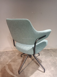 Comfortable Fabric Modern Hotel Conference Meeting Visitor <strong>Chairs</strong> Without Wheels Low Back Swivel Lift <strong>Green</strong> <strong>Office</strong> <strong>Chair</strong> - Product Image 5