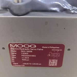 Válvula Servo Electrohidráulica Moog G631-3800B 4500 Psi para Máquinas de Moldeo por Soplado - Product Image 1