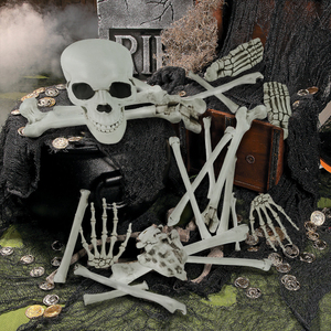 Personalizado al por mayor barato miedo accesorios <span class=keywords><strong>de</strong></span> Halloween accesorios <span class=keywords><strong>de</strong></span> decoración casa embrujada tamaño real animado Halloween esqueletos - Product Image 4