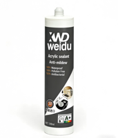 Scellant silicone acrylique WEIDU, étanche, 300 ml, cartouche plastique, pâte lisse, durée de conservation de 12 mois, construction