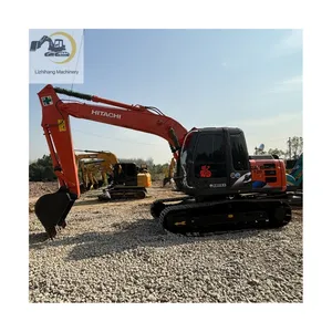 Excavadora hidráulica sobre orugas usada Hitachi ZX120 de buena calidad a la venta