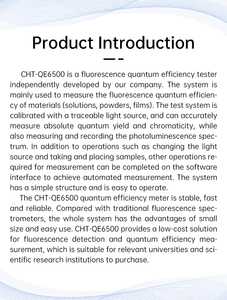 Analizador de Espectro de Fotoluminiscencia CHT-QE6500, Probador de Eficiencia Cuántica de Fluorescencia <span class=keywords><strong>350</strong></span>-1100nm, Rendimiento Cuántico Absoluto - Product Image 5