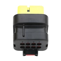 776494-3 AMPSEAL16 Connecteur étanche femelle jaune 8 broches de type SMT pour connexion de câblage de carte PCB