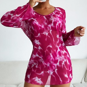 Nouveau <span class=keywords><strong>maillot</strong></span> <span class=keywords><strong>de</strong></span> <span class=keywords><strong>bain</strong></span> trois pièces sexy à imprimé tie-dye multicolore <span class=keywords><strong>de</strong></span> style européen et américain pour femmes - Product Image 2