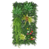 Panneaux de haie artificielle en herbe, plantes artificielles, panneaux de vigne, fausse verdure murale pour intérieur et extérieur