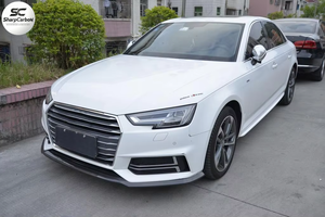 Splitter Spoiler Anteriore in Fibra di Carbonio per Audi <span class=keywords><strong>A4</strong></span> B9 SLINE S4 Berlina 2017-<span class=keywords><strong>2019</strong></span> - Product Image 2