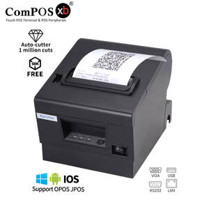 Stampante Termica <span class=keywords><strong>Laser</strong></span> POS da 80mm, Stampante per Ricevute POS, Macchina POS con Opzione Wi-Fi, Stampante con Cassetto Portadenaro per Vendita al Dettaglio - Product Image 1