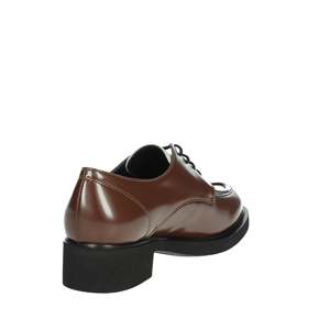 Zapatos de Vestir de Cuero Marrón Oxford para Mujer Donna Serena, Tacón de 39 cm - Product Image 3