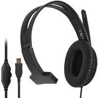 Casque audio pour ordinateur à bandeau rétractable, design léger, prix de gros usine, interface USB, pour conférence