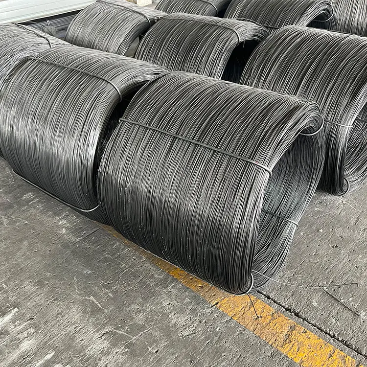 Usine en stock taille personnalisée fil d'acier à haute teneur en carbone galvanisé fil d'acier au carbone doux