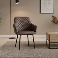 Chaise de salle à manger en fer moderne de haute qualité et durable avec structure en fer robuste pour usage commercial