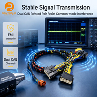 Faisceau de câblage automobile multi-branche multi-connecteurs en cuivre pur, connecteurs étanches, ruban tissé anti-vibration et anti-abrasion