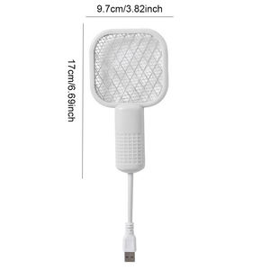 Small Electric <b>Mosquito</b> <b>Killer</b> 5 Layer Security Net Compact Portable USB Interface Electric Fly Swatter for Home Outdoor Camping - Product Image 6