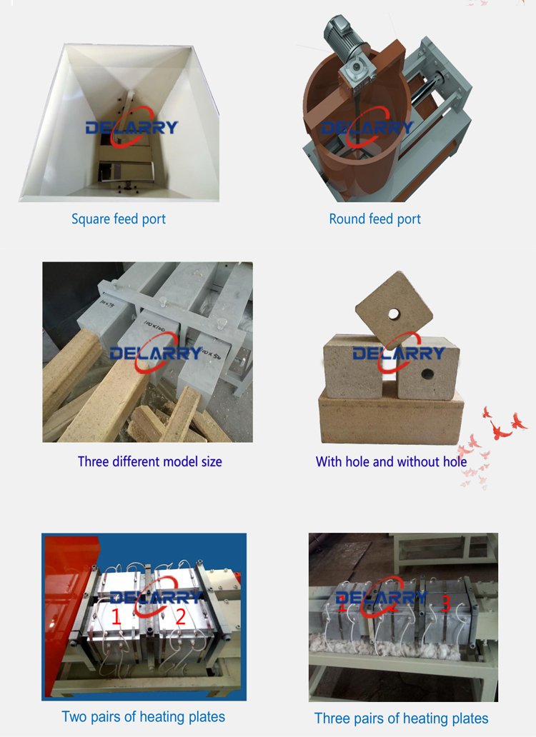 Factory price sawdust wood log press compress machine wood pallet block making cutting machine price