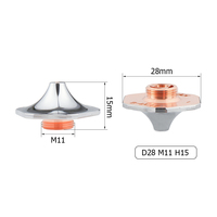 10PCS Bodor Original D28 M11 H15 Buse de découpe laser hexagonale haute vitesse haute puissance pour tête de découpe de machine de découpe Bodor