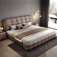 2025 Beliebtes Leder bett mit leichter Aufhängung Multifunktion ales Heimbett Verstellbare Aufbewahrung Heben Kingsize-Doppelbett