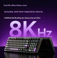 X98 Wireless Wired BT Tri-Mode Dual-8K Mechanical Keyboard (Gaming & Office) for Gaming and Esports
