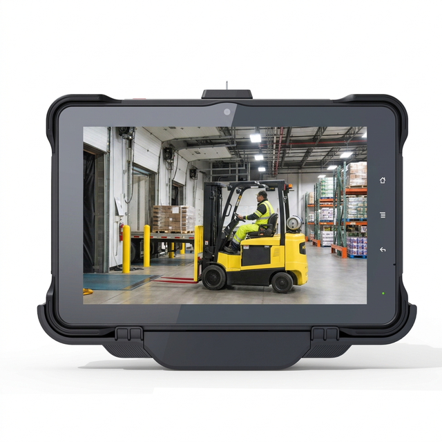 3Rtablet 10 Inch Android OS Rugged In-Vehicle Tablet MDT with Bar Code Scanner Fingerprint for Forklift and Warehouse Management