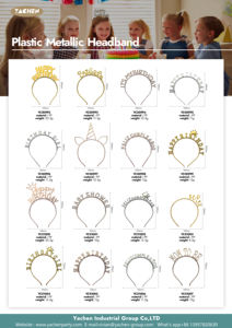 عصابات شعر بلاستيكية من YACHEN ، أربطة رأس لزينة الحفلات ، تاج ، أكسسوارات بلون الحلوى ، أربطة رأس لعيد ميلاد سعيد للأطفال والفتيات - Product Image 6