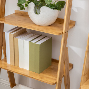 Estante de Almacenamiento de Bambú de 4 Niveles, Organizador para Sala de Estar o Dormitorio, Diseño Ecológico que Ahorra Espacio - Product Image 2