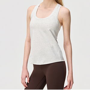 Chaleco de yoga para mujer, de secado rápido, sin mangas, transpirable, holgado, para fitness, para correr en verano - Product Image 1