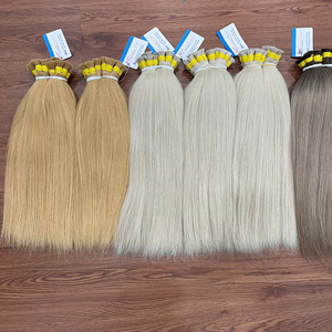 La mejor opción de producto Hueso Liso Cabello a granel 100% Extensión de cabello humano Muchos colores variados Extremos gruesos Precios muy baratos - Product Image 5