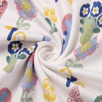 Tissu en polyester/spandex tricoté en soie de lait, respirant, extensible, antistatique, poids moyen, pour housses de canapé, été, directement de l'usine