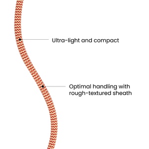 Cuerda hiperestática ultraligera y compacta, accesorio de línea Rad, cuerda de escalada - Product Image 2