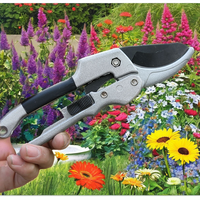 Ciseaux à fleurs avec manche rouge et blanc, outil d'élagage pour arbres fruitiers et fleurs en pot, couteaux de jardinage, garantie de 3 ans