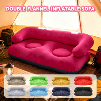 Nouveau canapé-lit double gonflable - Design moderne et minimaliste, portable, en PVC floqué, pour intérieur et extérieur, multi-usages