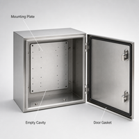 Boîtier de distribution électrique en acier inoxydable 304 IP66, armoire étanche 600x800x400mm, résistant à la corrosion, personnalisable OEM