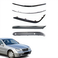 Pour Mercedes Benz W203 Bande de protection de pare-chocs avant arrière en plastique chromé Accessoires 2038853021