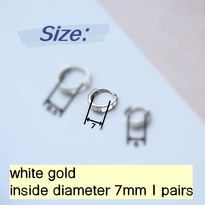 white 7mm 1 pairs